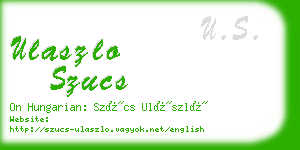 ulaszlo szucs business card